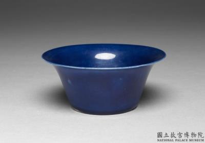 图片[2]-Flared teacup with cobalt blue glaze, Ming dynasty, Jiajing reign (1522-1566)-China Archive